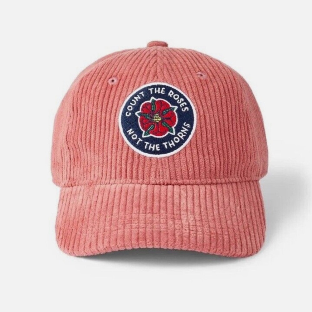 Rowing Blazers x Target Pink Corduroy Count the Roses Baseball Hat Cap, NWT